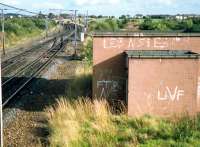 Looking east to Holytown Junction.<br><br>[Ewan Crawford //1987]