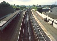 Bellshill looking west. Both Caledonian buildings were still standing.<br><br>[Ewan Crawford //1987]