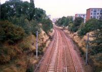 Looking north from Airbles Road to Motherwell.<br><br>[Ewan Crawford //1987]