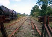 The former NB mainline at Dunglass looking east. The cut-back line became an ESSO terminal. Closing this section and retaining the L&DR section added Dumbarton East to the Electrified network.<br><br>[Ewan Crawford //1987]