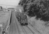 72006 with up parcels train through Strathbungo.<br><br>[John Robin 13/06/1963]