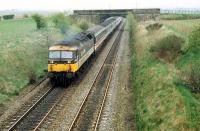 A 477 propels a train south from Plean Junction.<br><br>[Ewan Crawford //1988]