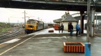 A 47 brings an Edinburgh portion of a train into Carstairs to await the arrival of the Glasgow portion.<br><br>[Ewan Crawford //1988]