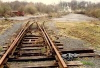 Flemington Coal Yard. Ahead the line ran to the buffer stops and behind the branch ran to a south east facing junction at Shieldmuir.<br><br>[Ewan Crawford //1988]