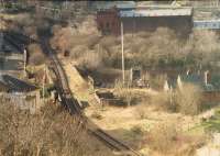 The former Princes Pier line running from Lynedoch to the Cartsburn tunnels. View looks west.<br><br>[Ewan Crawford //1988]