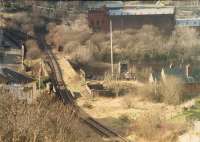 The former Princes Pier line running from Lynedoch to the Cartsburn tunnels. View looks west.<br><br>[Ewan Crawford //1988]