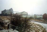 The line to Giffen seen from a DMU heading south to Kilmarnock.<br><br>[Ewan Crawford //1988]