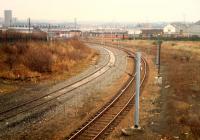 Rutherglen West Junction looking at the west to north curve.<br><br>[Ewan Crawford //1988]