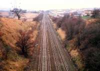 Looking west over what is now Bailleston station.<br><br>[Ewan Crawford //1988]