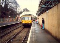 Bearsdens station building being rebuilt to make it into a restaurant.<br><br>[Ewan Crawford //1988]