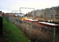 26 reversing into Partickhill Goods with a train associated with the Yoker resignalling scheme.<br><br>[Ewan Crawford //1987]