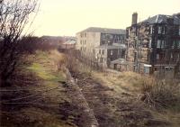 Scotstoun East looking west. Platform edging removed.<br><br>[Ewan Crawford //1988]