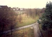 Looking north to Whiteinch West Junction. Whiteinch Victoria Park station was behind the camera.<br><br>[Ewan Crawford //1988]