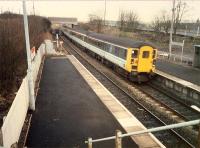 Westbound 477 at Hartwood on diverted E&G train.<br><br>[Ewan Crawford //1988]