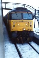 A northbound train passing a southbound train at Dalwhinnie.<br><br>[Ewan Crawford //]