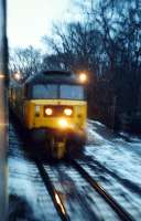 A northbound 47 at Pitlochry. A bit too dark for photographs really ...<br><br>[Ewan Crawford //]