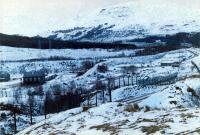 West Highland line runs left to right in background. A sidings comes off this (left) to a reversing spur (right) and a siding comes from right middle to bottom left.<br><br>[Ewan Crawford //]