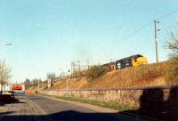 A Hunterston-Ravenscraig coal train heads east to Paisley Gilmour Street.<br><br>[Ewan Crawford //]