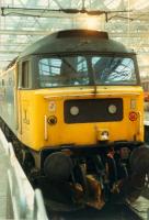 47 with Highland logo in Glasgow Central.<br><br>[Ewan Crawford 26/11/1988]