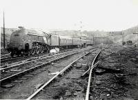 60027 approaching Buchanan St. with 10.00 am ex Dundee (West). <i>Merlin</i>.<br><br>[G H Robin collection by courtesy of the Mitchell Library, Glasgow 19/08/1964]