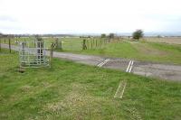 <I>Aha - this must be the right path!</I> Remains of Longcarse Junction on the route south from Alloa towards the Forth during the search for the old swing bridge in April 2006.<br><br>[John Furnevel 27/04/2006]