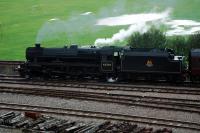 45407 pausing after backing its train out from Fort William to Tom na Faire depot.<br><br>[Ewan Crawford //]