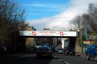 This bridge carried the approach to Greenock Princes Pier and the Albert Harbour. Today it carries a roadway to the disused container depot sidings.<br><br>[Ewan Crawford //]