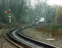 Lamps still needed placed behind signalposts at Barnhill in 1988. Here the line from Dundee drops down to a single track to cross the River Tay on the approach to Perth.<br><br>[Ewan Crawford //1988]
