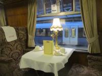 <h4><a href='/locations/P/Paddington'>Paddington</a></h4><p><small><a href='/companies/G/Great_Western_Railway'>Great Western Railway</a></small></p><p>Interior of First Class Non-Dining Coach E (the one I travelled in) at Paddington, waiting to depart at 07.04 with The Railway Touring Company's Flying Scotsman excursion to Worcester Shrub Hill, on Saturday, 5th March 2022. The contrast between these MkI seats and the modern day <I>ironing boards</I> is visually and physically noticeable. 10/12</p><p>05/03/2022<br><small><a href='/contributors/David_Bosher'>David Bosher</a></small></p>
