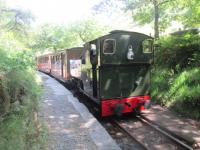 <h4><a href='/locations/D/Dolgoch'>Dolgoch</a></h4><p><small><a href='/companies/T/Talyllyn_Railway'>Talyllyn Railway</a></small></p><p>0-4-2T No.7 'Tom Rolt' (1991) calling at Dolgoch, with a Talyllyn Railway train from Nant Gwernol to Tywyn Wharf, on 24th May 2016. 34/75</p><p>24/05/2016<br><small><a href='/contributors/David_Bosher'>David Bosher</a></small></p>