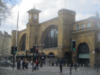 <h4><a href='/locations/K/Kings_Cross'>Kings Cross</a></h4><p><small><a href='/companies/L/London_to_Peterborough_Great_Northern_Railway'>London to Peterborough (Great Northern Railway)</a></small></p><p>The main facade of the now 170 years old King's Cross station, at 14.49 on 13th April 2022. Lewis Cubitt's masterpiece of 1852 designed for the London terminus of the Great Northern Railway which arrived in the Capital two years earlier but terminated initially at a temporary station at Maiden Lane until Kings Cross was ready. This area was originally known as Battlebridge but the GNR Directors preferred King's Cross as to them it sounded 'more grand and important'. The old name is perpetuated in a block of flats, Battlebridge Court, in nearby Wharfedale Road. 151/189</p><p>13/04/2022<br><small><a href='/contributors/David_Bosher'>David Bosher</a></small></p>