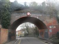 <h4><a href='/locations/M/Muswell_Hill'>Muswell Hill</a></h4><p><small><a href='/companies/M/Muswell_Hill_Railway'>Muswell Hill Railway</a></small></p><p>The west side of Muswell Hill viaduct on the former Alexandra Palace branch, looking down St. James's Lane in this Alpine-like north London suburb, on 12th February 2019. 24/46</p><p>12/02/2019<br><small><a href='/contributors/David_Bosher'>David Bosher</a></small></p>