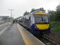 <h4><a href='/locations/T/Tweedbank'>Tweedbank</a></h4><p><small><a href='/companies/B/Borders_Railway_Network_Rail'>Borders Railway (Network Rail)</a></small></p><p>170471, just arrived at the Borders Line terminus at Tweedbank with the ex-11.11 service from Edinburgh Waverley, exactly one hour later on Friday, 17th June 2022. The morning's heavy rain was starting to abate by this time. 18/20</p><p>17/06/2022<br><small><a href='/contributors/David_Bosher'>David Bosher</a></small></p>