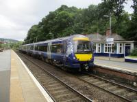 <h4><a href='/locations/P/Pitlochry'>Pitlochry</a></h4><p><small><a href='/companies/I/Inverness_and_Perth_Junction_Railway'>Inverness and Perth Junction Railway</a></small></p><p>170430 to Inverness, arriving at Pitlochry station, on the afternoon of 12th September 2017. 9/20</p><p>12/09/2017<br><small><a href='/contributors/David_Bosher'>David Bosher</a></small></p>