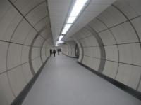 <h4><a href='/locations/B/Bond_Street_EL'>Bond Street [EL]</a></h4><p><small><a href='/companies/E/Elizabeth_Line'>Elizabeth Line</a></small></p><p>The new lengthy pedestrian subway linking the Oxford Street entrance to the new Elizabeth Line platforms at Bond Street that opened on this day, Monday, 24th October 2022. You can seemingly walk miles in this gargantuan subterranean catacomb before you even set foot on a train. 3/14</p><p>24/10/2022<br><small><a href='/contributors/David_Bosher'>David Bosher</a></small></p>