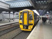 <h4><a href='/locations/S/Stirling'>Stirling</a></h4><p><small><a href='/companies/S/Scottish_Central_Railway'>Scottish Central Railway</a></small></p><p>158713 to Dunblane at Stirling station on 16th May 2016. 6/43</p><p>16/05/2016<br><small><a href='/contributors/David_Bosher'>David Bosher</a></small></p>
