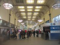 <h4><a href='/locations/C/Cardiff_Central'>Cardiff Central</a></h4><p><small><a href='/companies/S/South_Wales_Railway'>South Wales Railway</a></small></p><p>The splendid and stylish ticket hall at Cardiff Central, as  rebuilt in the early 1930s to the design of Percy Emerson Culverhouse (1871-1953), the GWR's Chief Architect at that time, on the afternoon of Tuesday, 22nd November 2022. The Art Deco lamps, however, are replicas of the originals, installed in 1999. 72/75</p><p>22/11/2022<br><small><a href='/contributors/David_Bosher'>David Bosher</a></small></p>