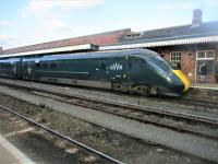 <h4><a href='/locations/W/Worcester_Shrub_Hill'>Worcester Shrub Hill</a></h4><p><small><a href='/companies/O/Oxford,_Worcester_and_Wolverhampton_Railway'>Oxford, Worcester and Wolverhampton Railway</a></small></p><p>800319 waiting to depart from Worcester Shrub Hill for Paddington, via Evesham and Oxford, on 5th March 2022. 5/5</p><p>05/03/2022<br><small><a href='/contributors/David_Bosher'>David Bosher</a></small></p>