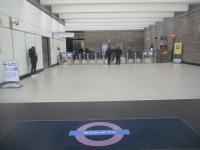 <h4><a href='/locations/W/Woolwich_EL'>Woolwich [EL]</a></h4><p><small><a href='/companies/E/Elizabeth_Line'>Elizabeth Line</a></small></p><p>The 1 millionth passenger journey on the Elizabeth Line, since its opening on 24th May 2022, was recorded in the week ending on Saturday, 25th February 2023. This is the ticket hall at Woolwich on that day. This station stands alone with no direct interchange to the DLR and National Rail station at Woolwich Arsenal, about 200 yards to the south and across a busy road that has to be crossed on the level. 187/189</p><p>25/02/2023<br><small><a href='/contributors/David_Bosher'>David Bosher</a></small></p>