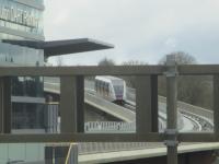 <h4><a href='/locations/L/Luton_Airport_Parkway'>Luton Airport Parkway</a></h4><p><small><a href='/companies/L/London_Extension_Midland_Railway'>London Extension (Midland Railway)</a></small></p><p>View south from the footbridge at Luton Airport Parkway station at 13.44 on Friday, 10th March 2023 with an empty train on the brand new DART still testing even though the line was due to open at 14.00.  I was the first to arrive, at 13.30 off a train from St. Pancras International, but quite a crowd had turned up by the time it did open (25 minutes late) to be, like me, the first to ride this new line on the first train on the first day. 1/12</p><p>10/03/2023<br><small><a href='/contributors/David_Bosher'>David Bosher</a></small></p>