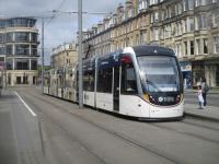 <h4><a href='/locations/H/Haymarket_Tram'>Haymarket [Tram]</a></h4><p><small><a href='/companies/E/Edinburgh_Trams_'>Edinburgh Trams </a></small></p><p>Edinburgh Trams no. 272 from Airport to St. Andrew Square calling at Haymarket on 18th June 2022. An interchange with local and long distance buses and National Rail trains which station is out of view on the left. 7/8</p><p>18/06/2022<br><small><a href='/contributors/David_Bosher'>David Bosher</a></small></p>