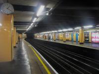 <h4><a href='/locations/C/Cannon_Street_Met'>Cannon Street [Met]</a></h4><p><small><a href='/companies/A/Aldgate_-_Mansion_House:_City_Lines_and_Extensions_Metropolitan_Railway_and_Metropolitan_and_District_Railway_Joint'>Aldgate - Mansion House: City Lines and Extensions (Metropolitan Railway and Metropolitan and District Railway Joint)</a></small></p><p>Cannon Street station, LU Circle and District Lines, originally opened by the Metropolitan District Railway on 6th October 1884, seen here looking east at lunchtime on 28th February 2023. 131/138</p><p>28/02/2023<br><small><a href='/contributors/David_Bosher'>David Bosher</a></small></p>