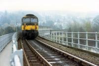 477 for Aberdeen heading to Barnhill over the Tay Viaduct at Perth.<br><br>[Ewan Crawford //1988]