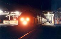 A 37 heads for Glasgow at Dumbarton Central. Not long before Sprinters took over the WHL.<br><br>[Ewan Crawford //1988]