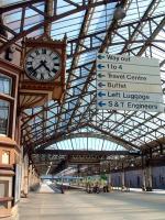 Ah! Feast your eyes on that glass ... the old trainshed of the original Perth station.<br><br>[Ewan Crawford 13/07/2003]