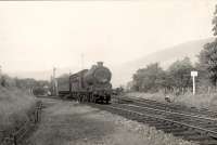 64639 passing Blane Valley Jct with empty Aberfoyle coach. Last day of passenger service between Aberfoyle and Kirkintilloch.<br><br>[G H Robin collection by courtesy of the Mitchell Library, Glasgow 29/09/1951]