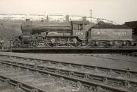 D49 4-4-0 62716 <I>Kincardineshire</I> on the turntable at Eastfield in October 1951.<br><br>[G H Robin collection by courtesy of the Mitchell Library, Glasgow 12/10/1951]