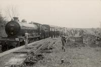 At Deanside station. CR type 4.6.0 no 54634 with the Stephenson Locomotive Society Renfrew and District Tour of 3 May 1952.<br><br>[G H Robin collection by courtesy of the Mitchell Library, Glasgow 03/05/1952]