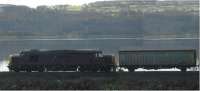 Freight from Glen Douglas passing south. Photograph stitched.<br><br>[Ewan Crawford //]