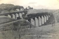 42164 crossing Strathaven Viaduct.<br><br>[G H Robin collection by courtesy of the Mitchell Library, Glasgow 07/07/1953]